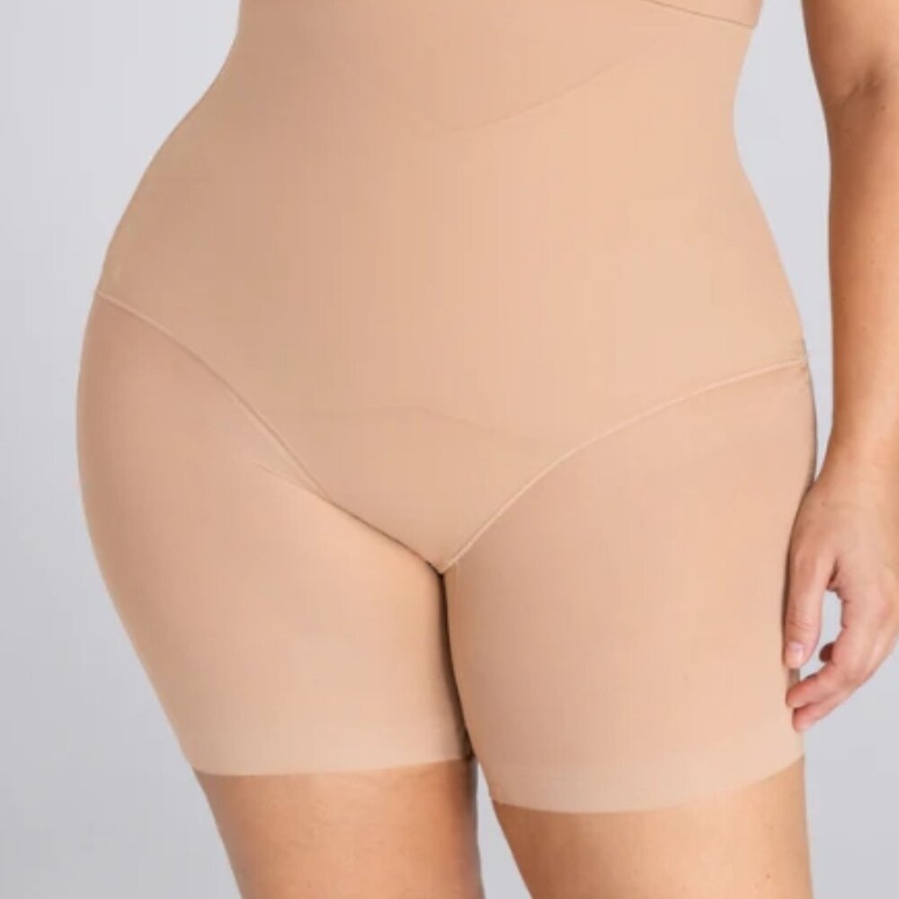 Honeylove SuperPower Short Shapewear Shorts High Compression w‎ Booty Lift sz 2X